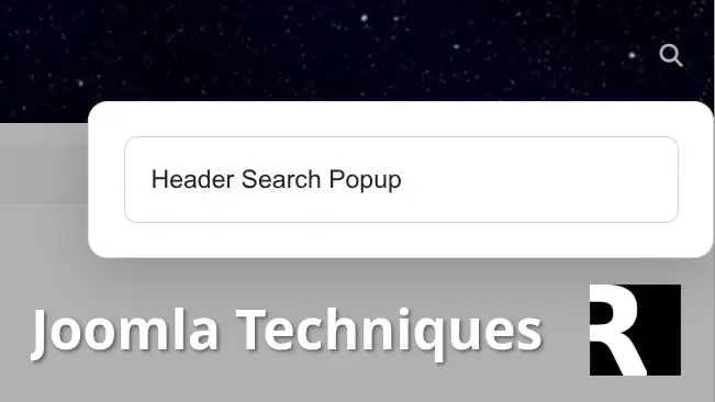 Build a Clean Joomla Header Search Popup in Minutes - For Free
