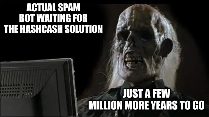 Did I Just Solve Joomla Bot Spam With HashCash?