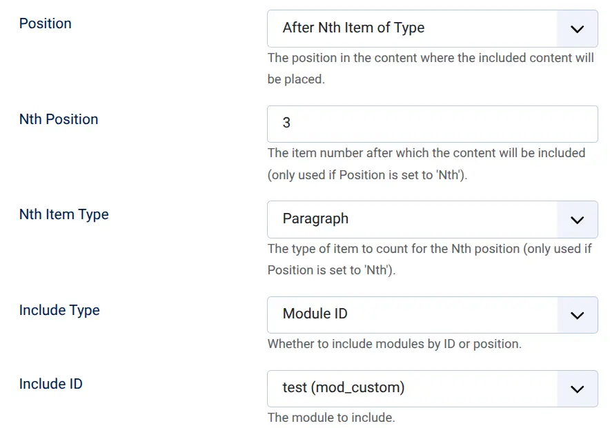 Inserting a module after the 3rd paragraph