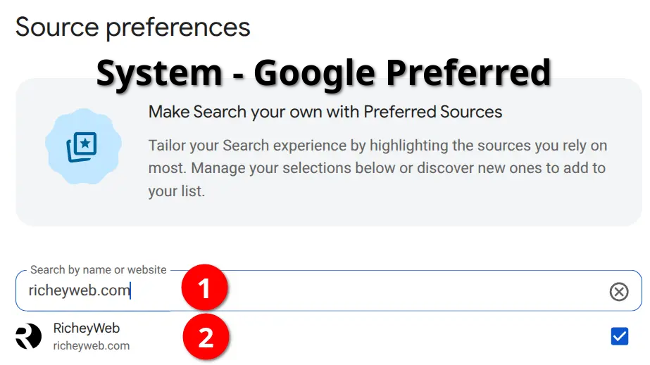 System - Google Preferred