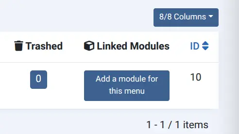 Create a menu module