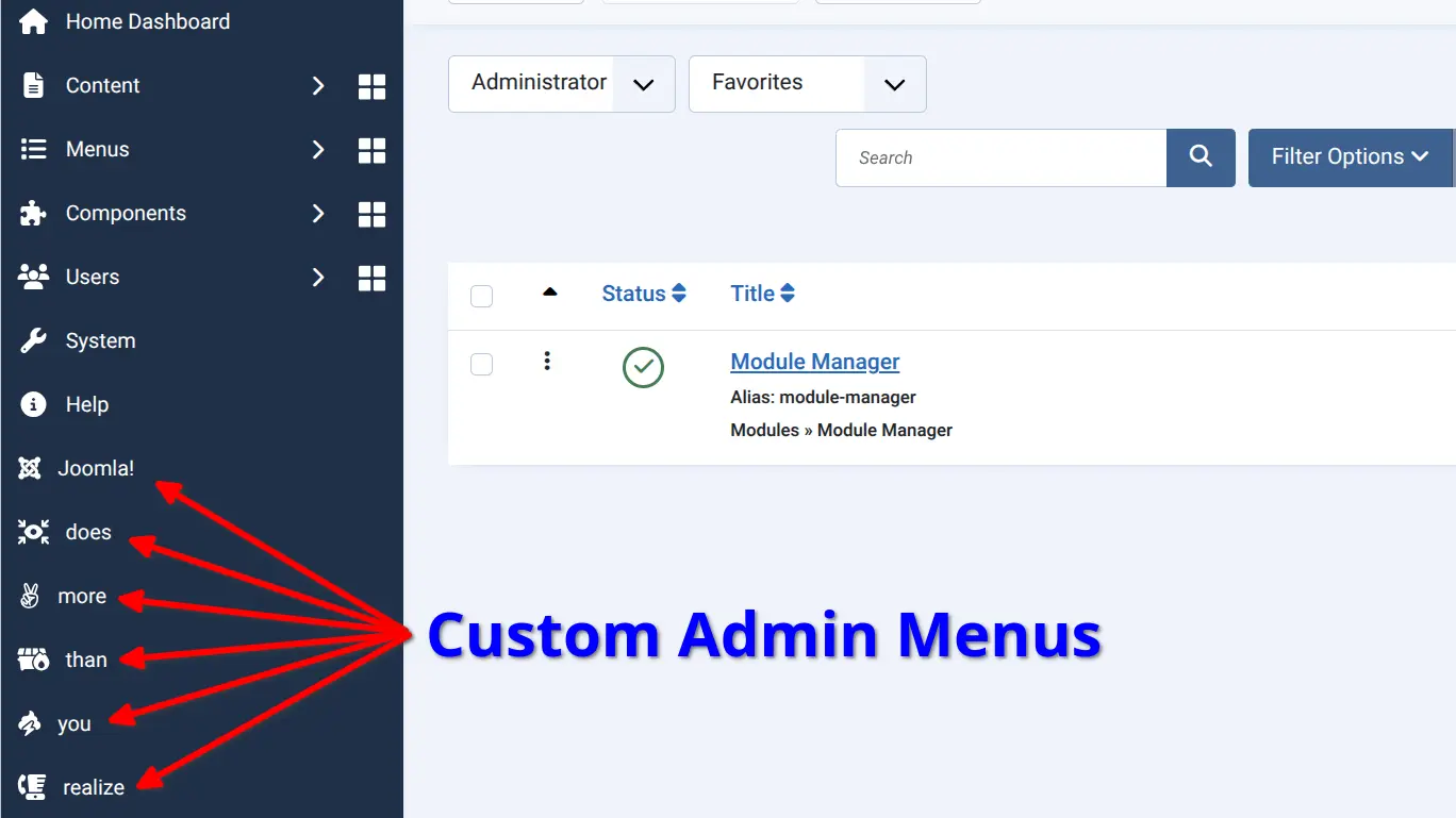 Speed Up Your Joomla Workflow with a Custom Administrator Menu