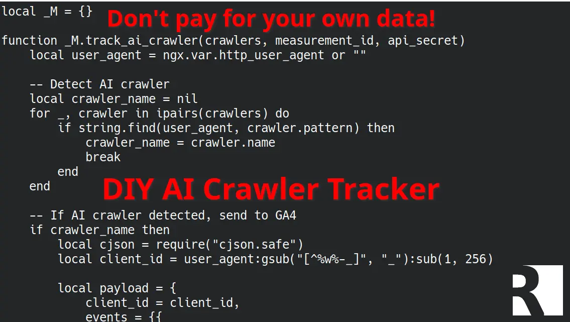 Tracking AI Crawlers with NGINX and Google Analytics 4